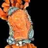 Collier victorien multi-rangs en corail Sciacca