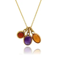 Collier Vintage Améthyste et Grenats de Tanzanie