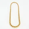 Collier Vintage Chaine Corde Dégradé Or Jaune 18K