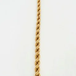 Collier Vintage Chaine Corde Dégradé Or Jaune 18K