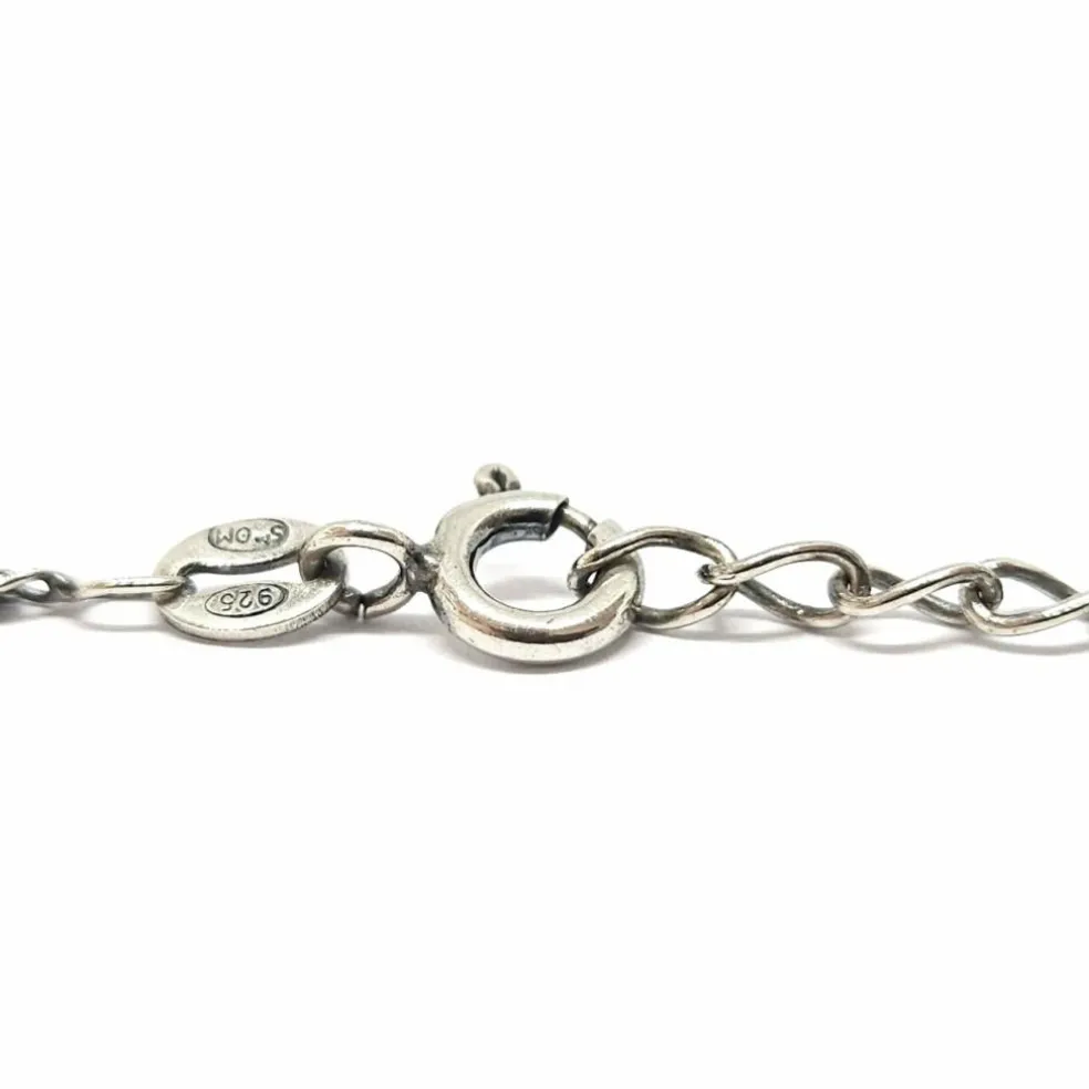 Collier vintage en Argent & améthyste