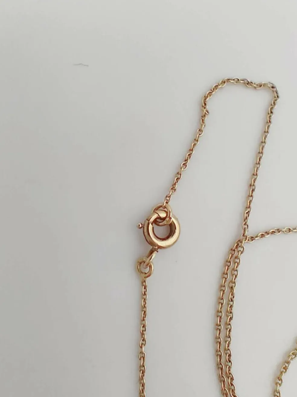 Collier vintage en or avec le prénom Jacqueline