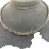 Collier vintage en or blanc