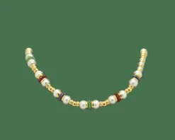 Collier vintage en or et perles