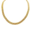 Collier vintage maille corde en or jaune.