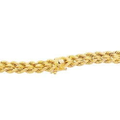 Collier vintage maille corde