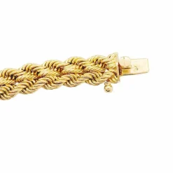 Collier vintage maille corde