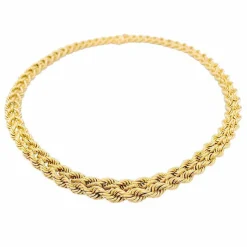 Collier vintage maille corde