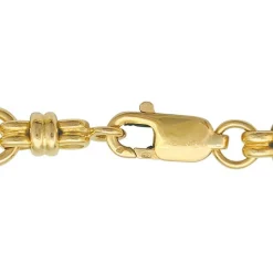 Collier vintage maille marine en or jaune.
