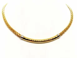 Collier Vintage Or jaune, Or blanc