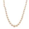 Collier vintage perles de culture et diamants