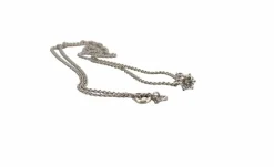 Collier vintage solitaire en diamant serti 6 griffes