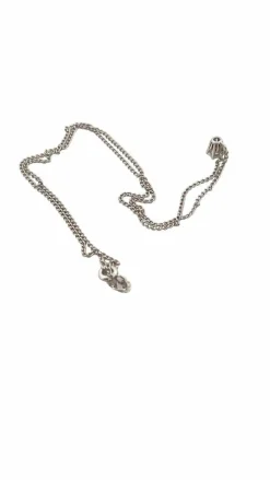 Collier vintage solitaire en diamant serti 6 griffes