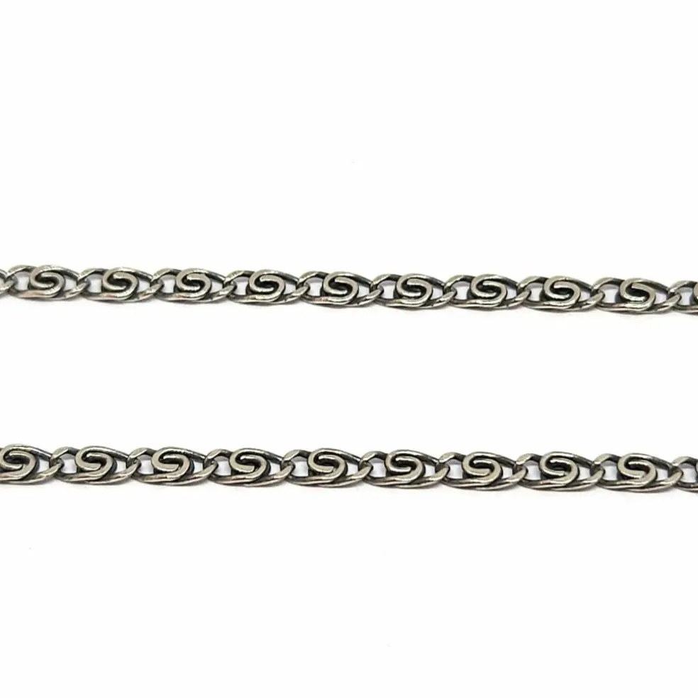 Collier vintage topaze bleue émail