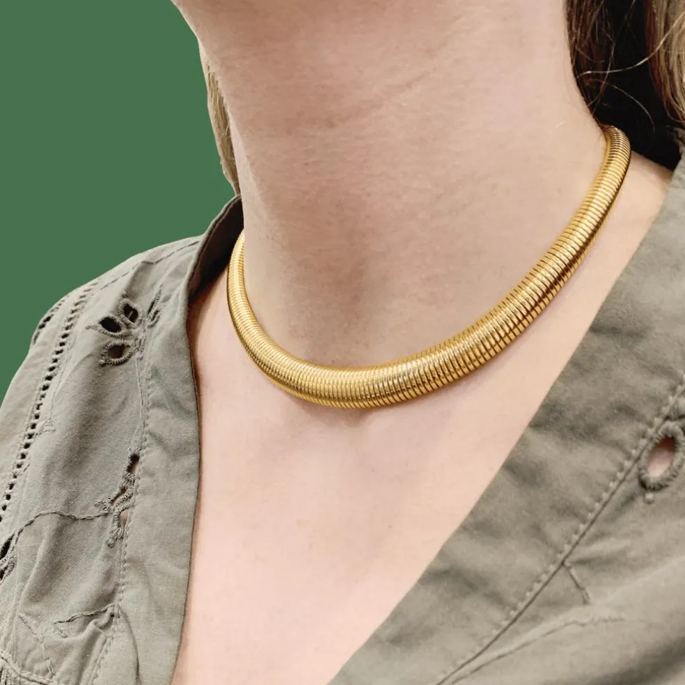 Collier vintage "Tubogas".