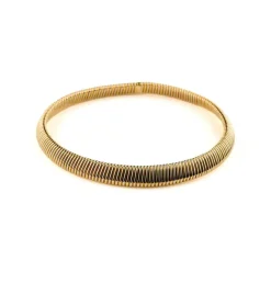 Collier Weingrill Tubogas en or bicolore