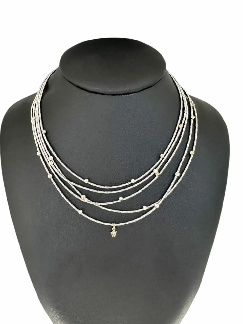 Collier Wellendorff morgensonne en or jaune et blanc avec diamants
