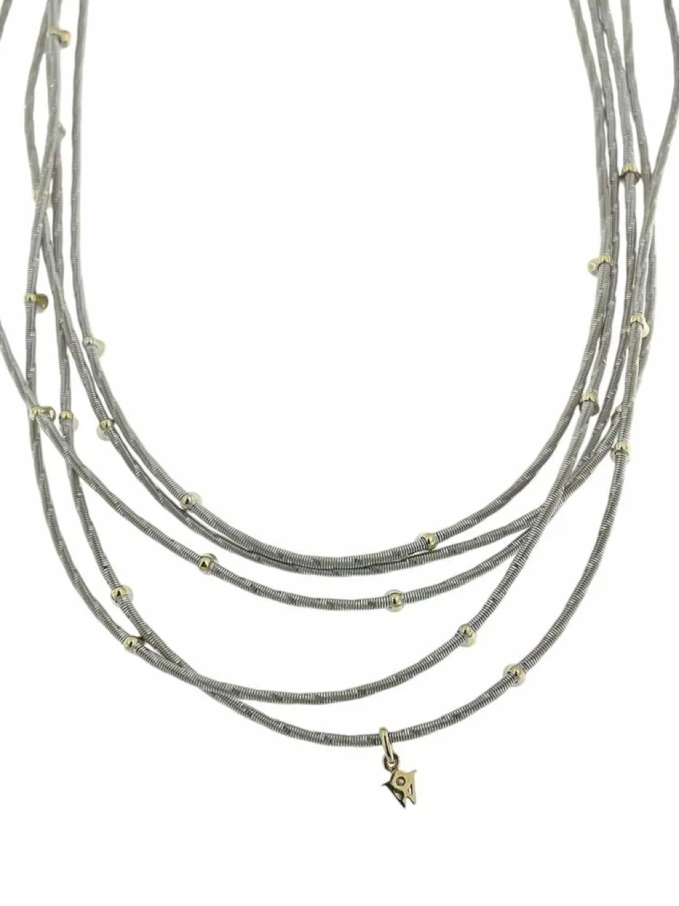 Collier Wellendorff morgensonne en or jaune et blanc avec diamants