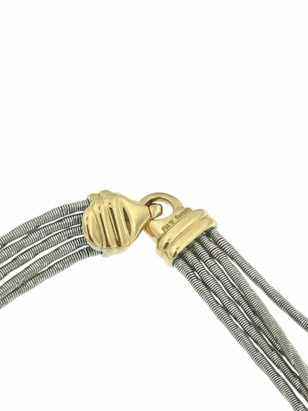 Collier Wellendorff morgensonne en or jaune et blanc avec diamants