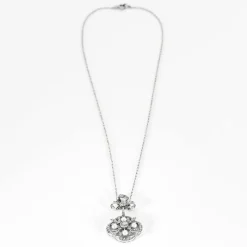 Collier XXe, diamants et perles