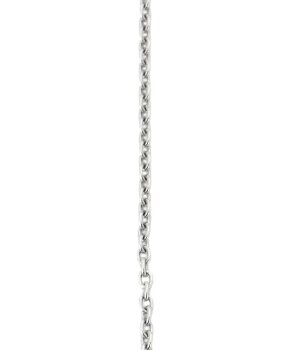 Collier "Yam" Or blanc Perle et Diamants