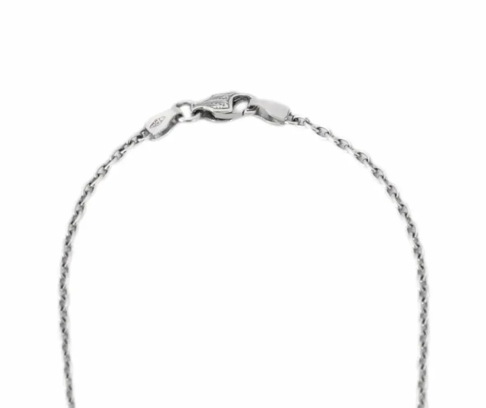 Collier "Yam" Or blanc Perle et Diamants