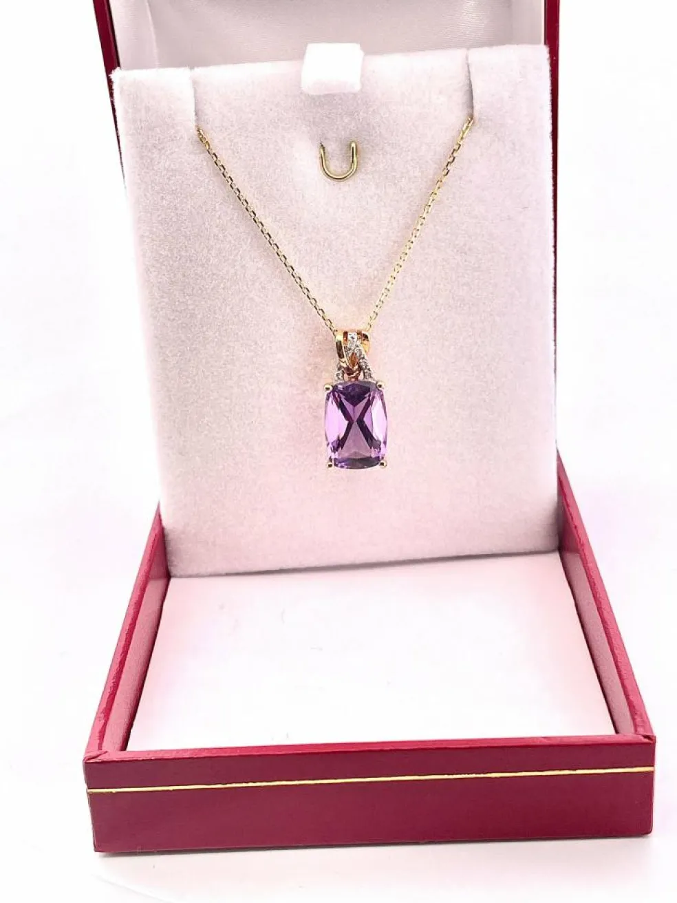 Collier/Pendentif Améthyste Diamants