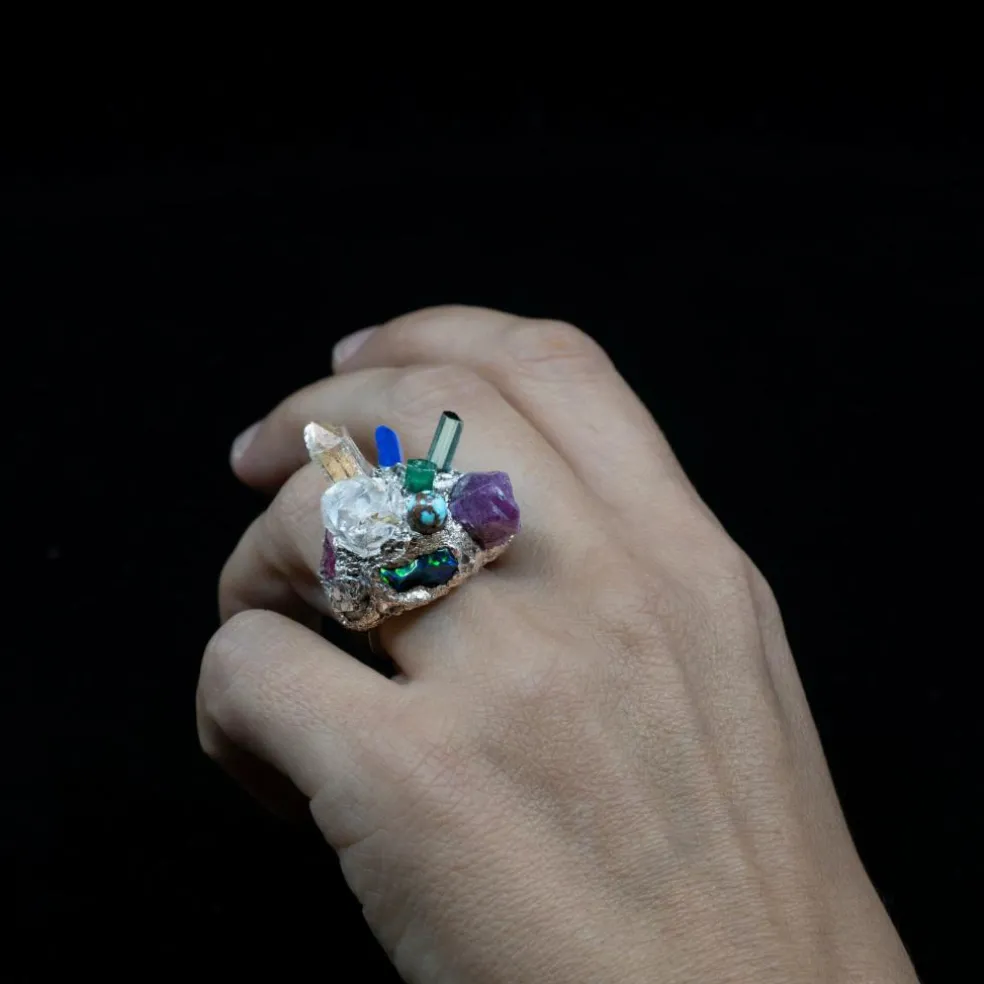 Création, bague "nature"