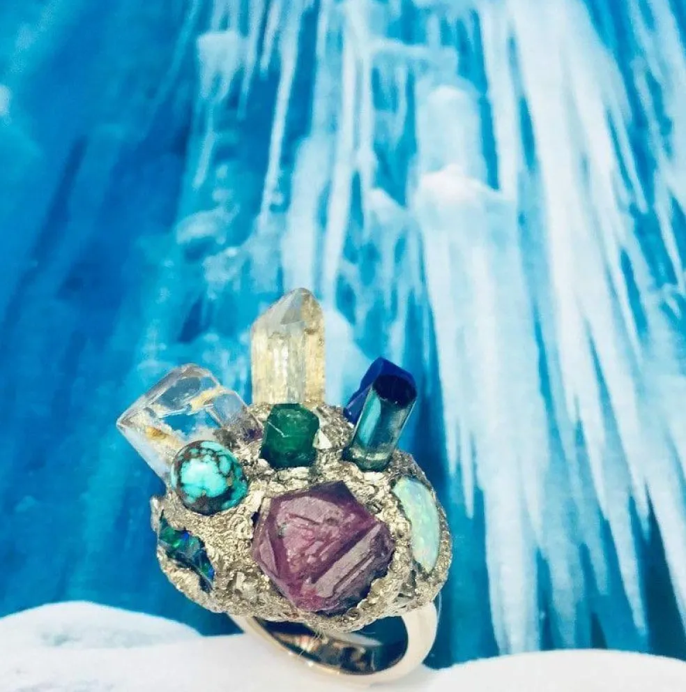 Création, bague "nature"