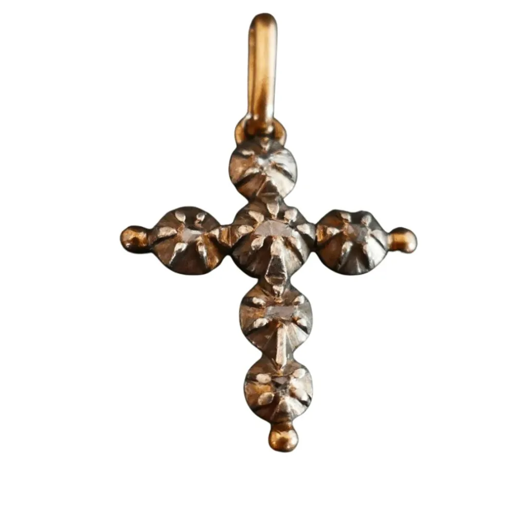 Croix Arlésienne Diamants Or & Argent