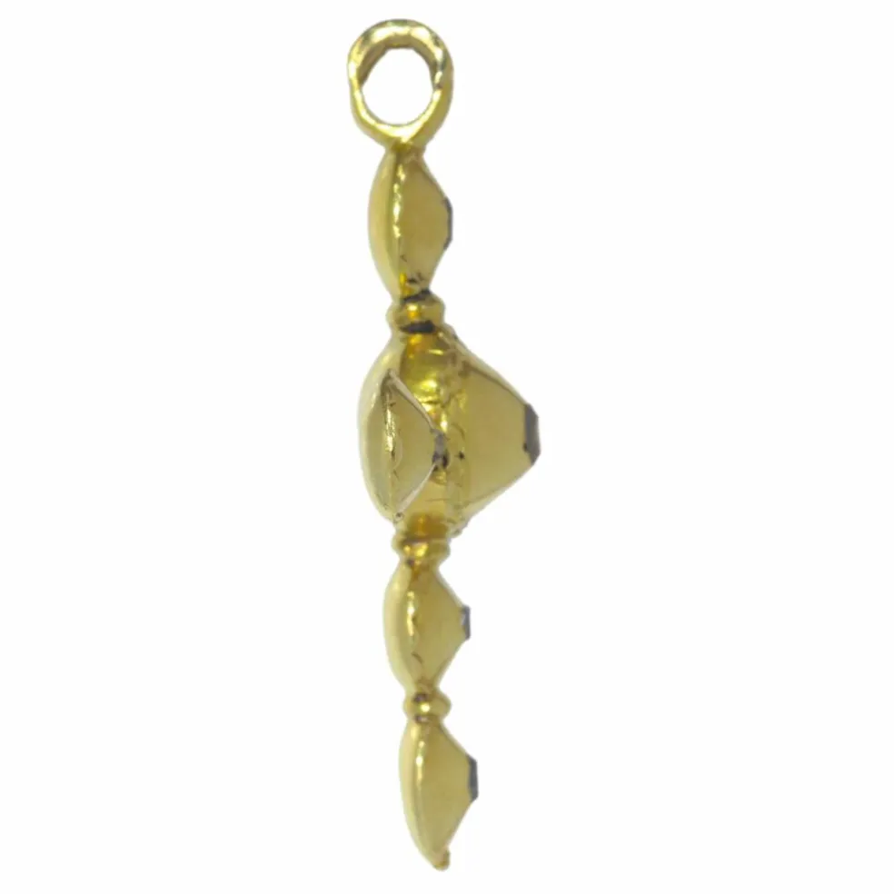 Croix baroque diamants taillés en rose