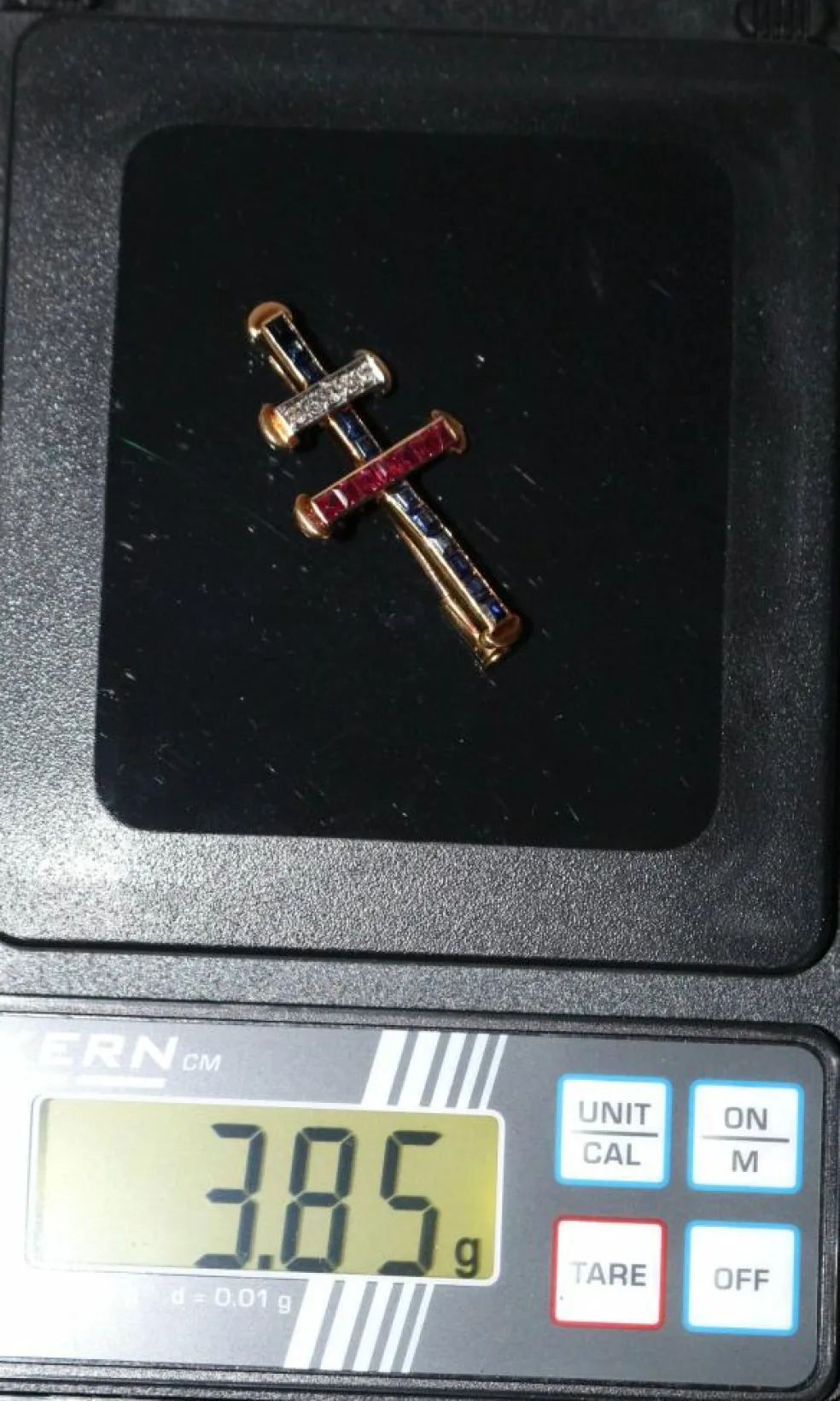 Croix De Lorraine Rubis Saphirs Diamants