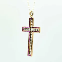 Croix Diamants Rubis