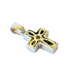 croix en or avec diamants