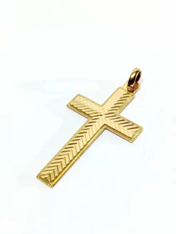 Croix en or rose