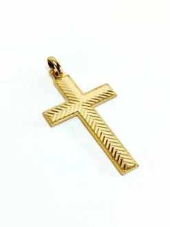Croix en or rose