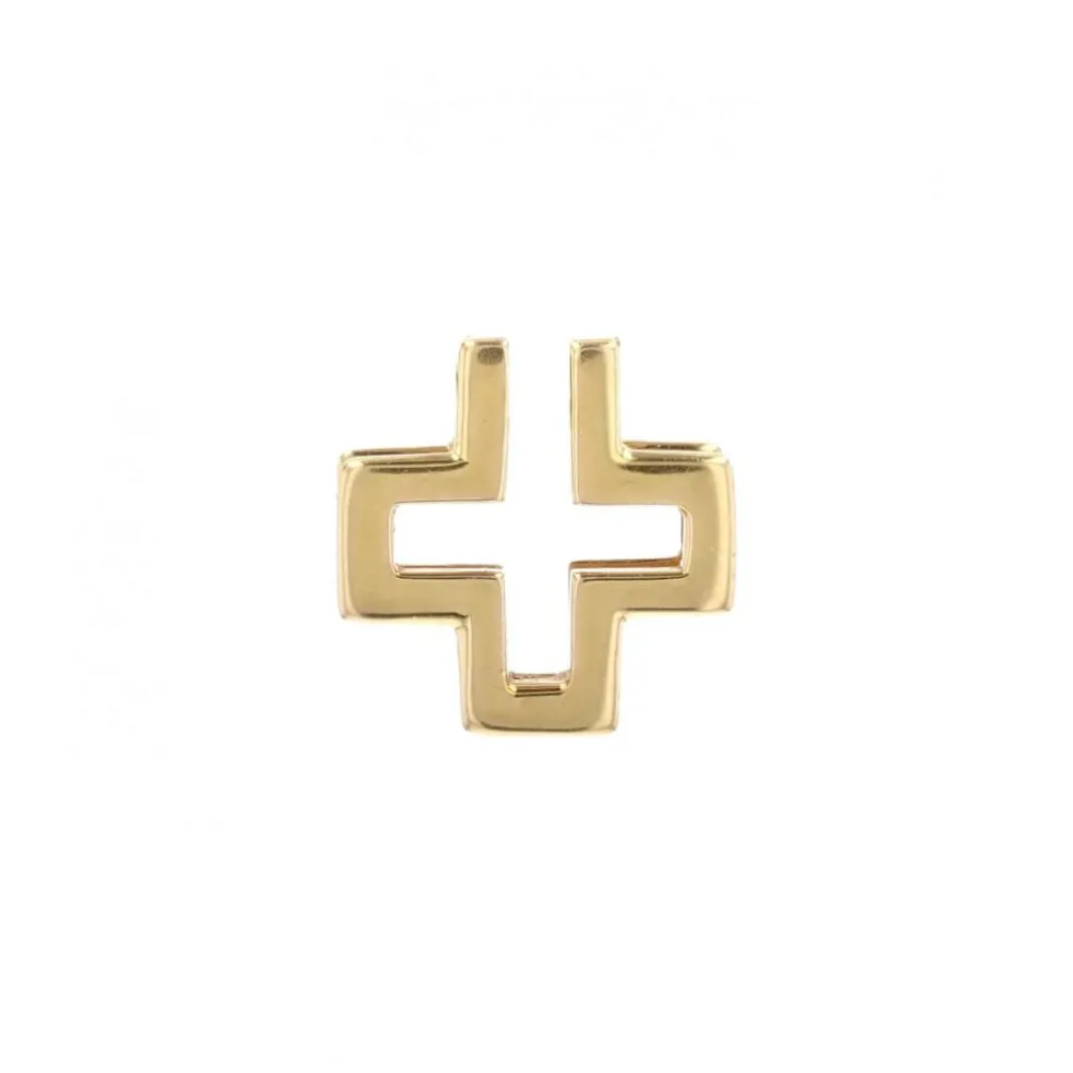Croix grecque ajourée or jaune