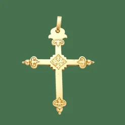 Croix jeannette or jaune