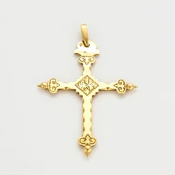 Croix jeannette or jaune
