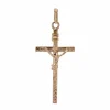 Croix or rose avec Christ