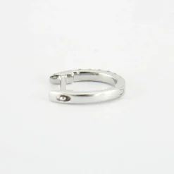 Créole en Or blanc & diamants