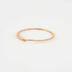 Créole en Or rose & diamants