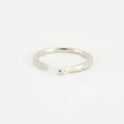 Créoles en Or blanc & diamants