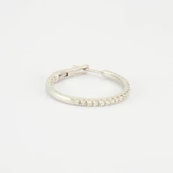 Créoles en Or blanc & diamants