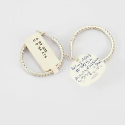 Créoles en Or blanc & diamants