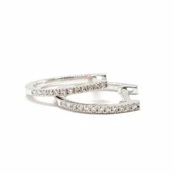 Créoles en Or blanc & Diamants