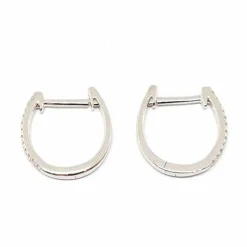 Créoles en Or blanc & Diamants