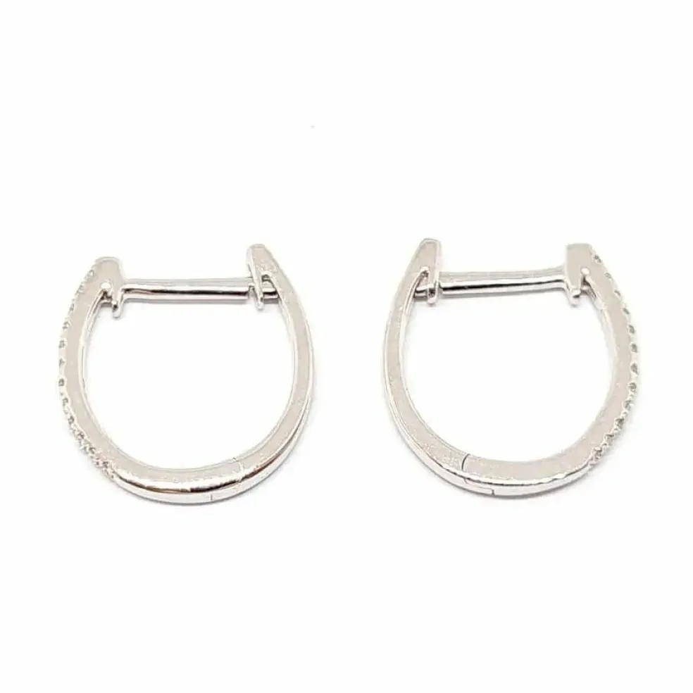 Créoles en Or blanc & Diamants