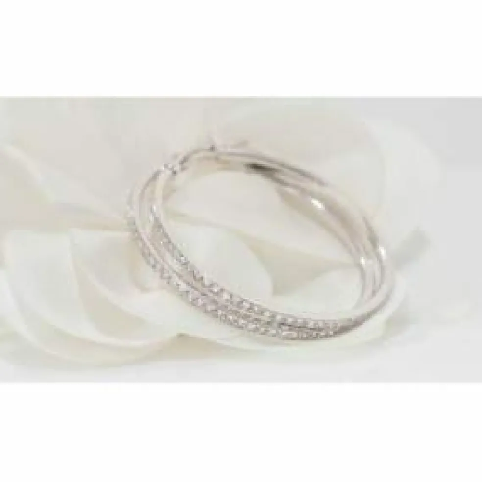 Créoles En Or Blanc Et Diamants