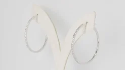 Créoles En Or Blanc Et Diamants
